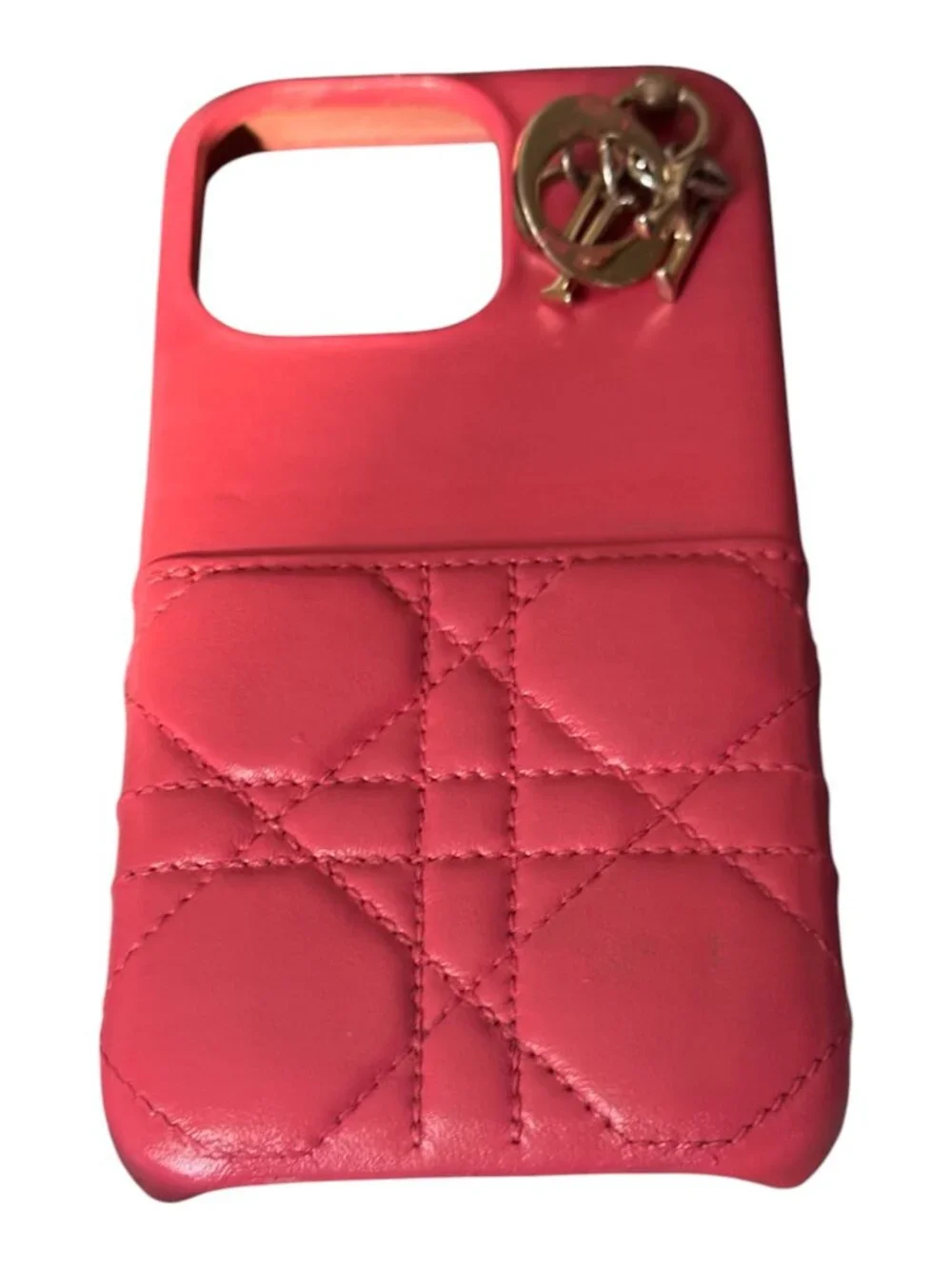 Dior Lady Dior iPhone 11 Pro Pink Quilted Leather Case
